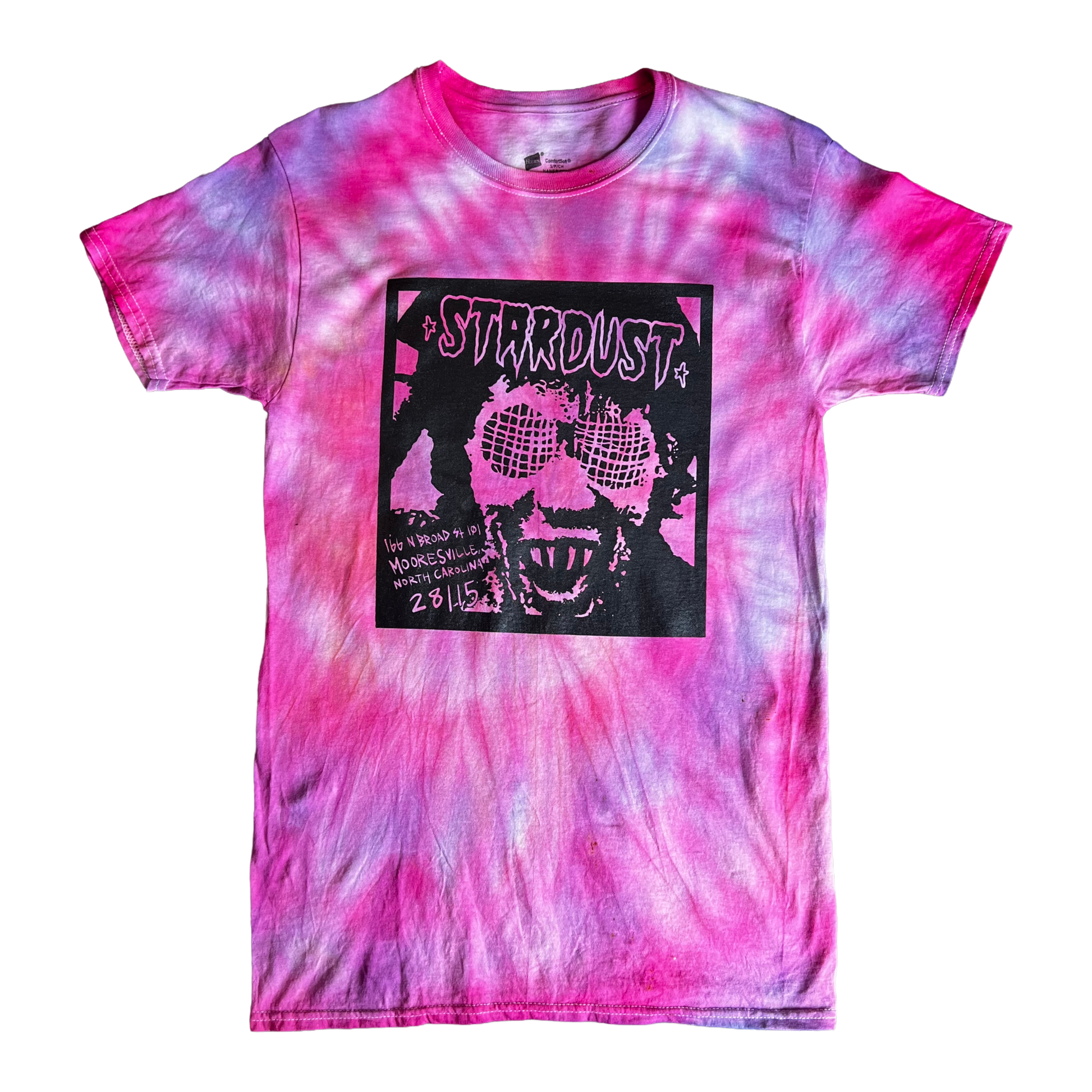 Stardust Skate Shop Human Fly 2.0 Tee 025 Pink - Purple Tie Dye / Black - Small