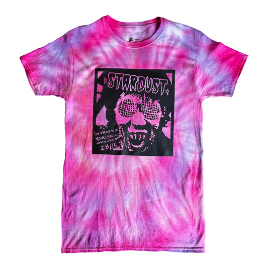 Stardust Skate Shop Human Fly 2.0 Tee 025 Pink - Purple Tie Dye / Black - Small