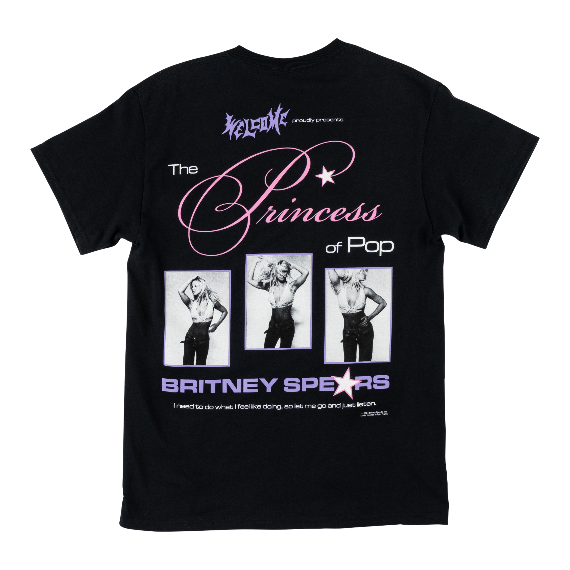 Welcome x Britney Spears Princess Graphic Tee Black