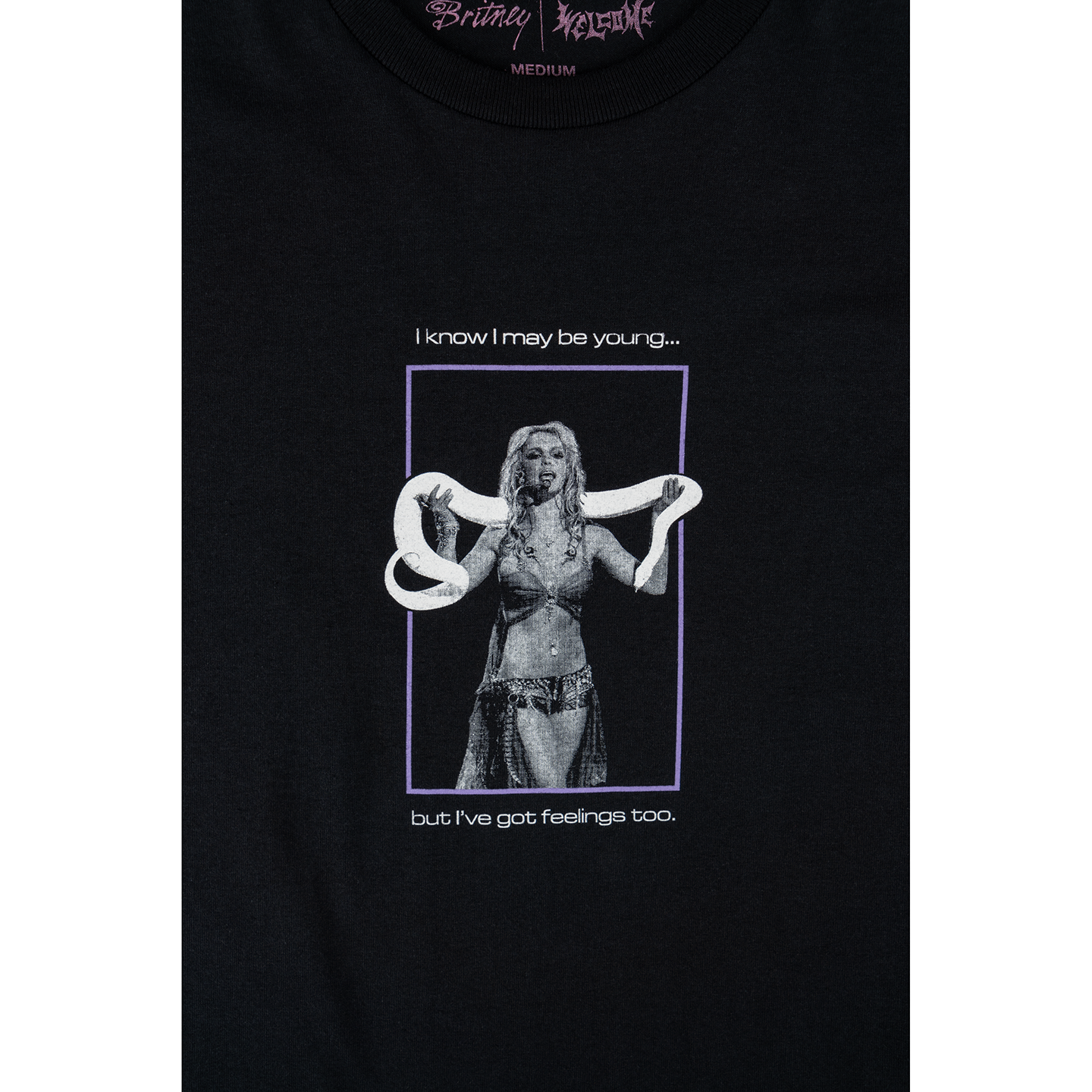 Welcome x Britney Spears Princess Graphic Tee Black