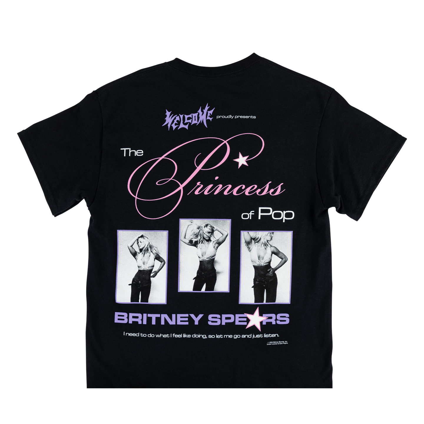 Welcome x Britney Spears Princess Graphic Tee Black