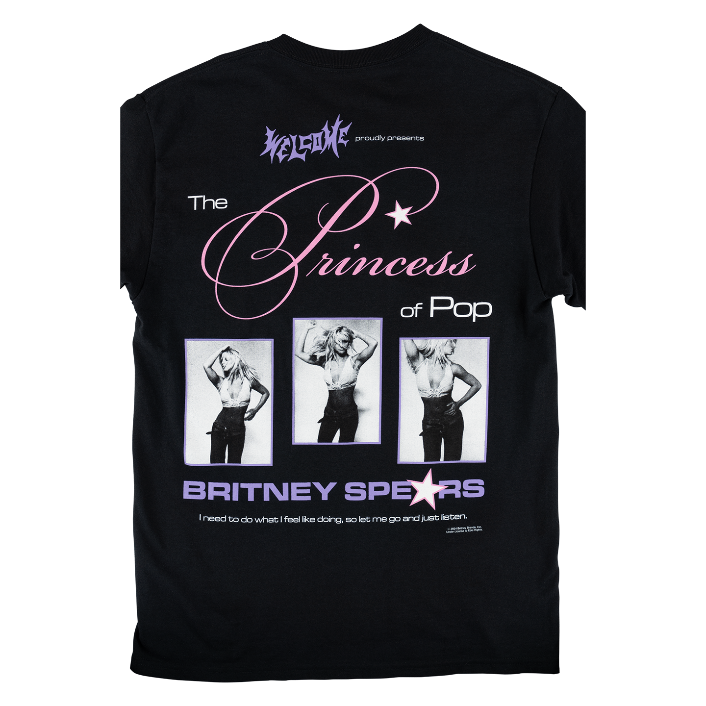 Welcome x Britney Spears Princess Graphic Tee Black