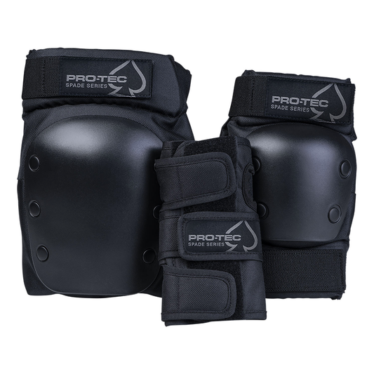 Protec Spade Series Action Sports Pad Set Black