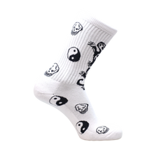 Load image into Gallery viewer, Psockadelic Panther Death Socks White
