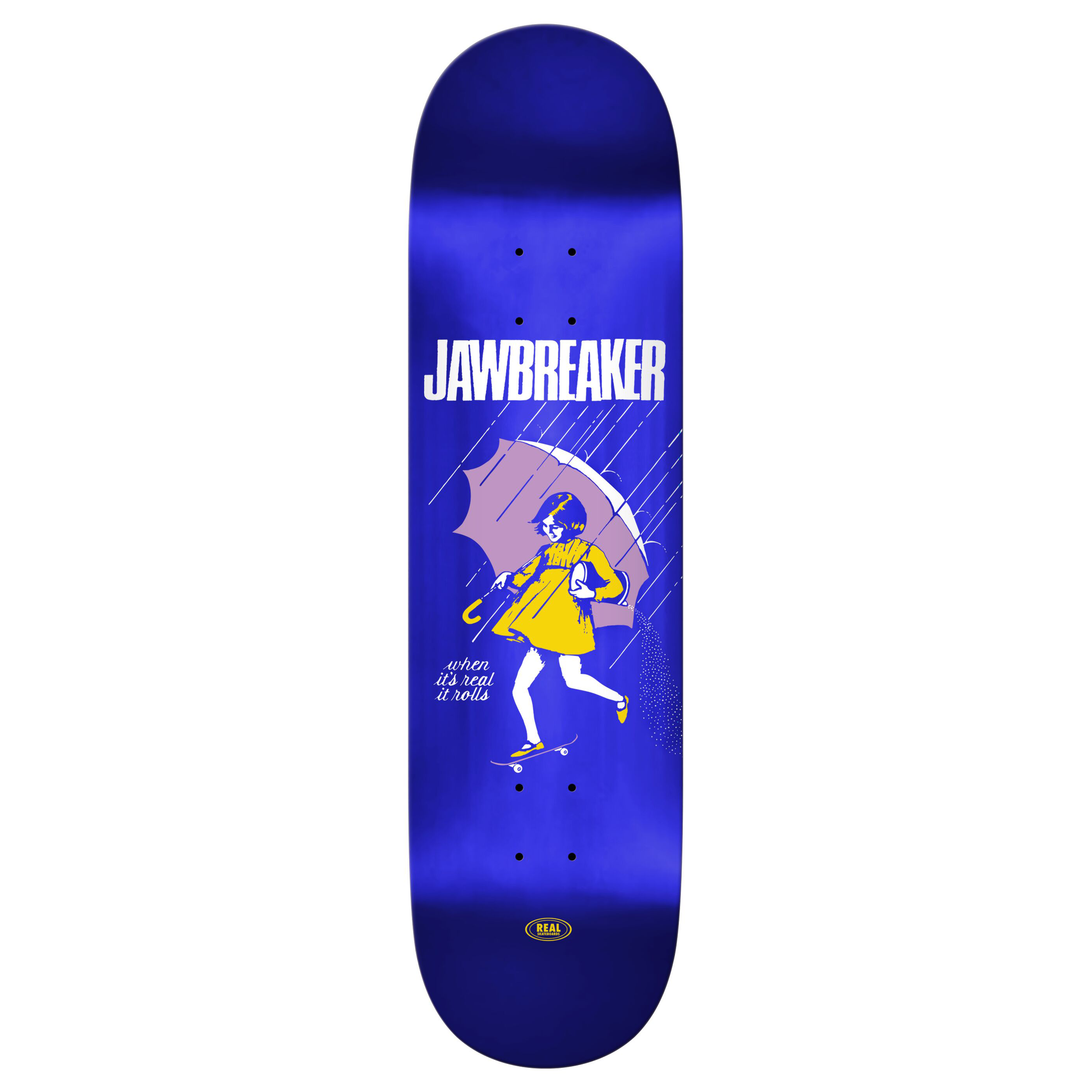 Real Jawbreaker Deck 8.25" x 32.0" Blue Foil