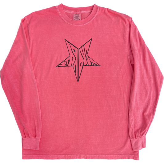 Stardust Skate Shop Matte Black Star Long Sleeve Tee 026 - Assorted Colors - 6.1 oz