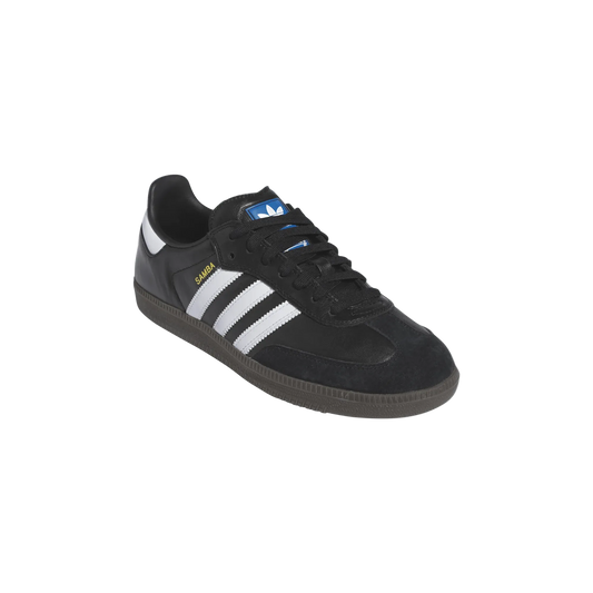 Adidas Samba ADV Skate Shoes Core Black / Footwear White / Gold Metallic