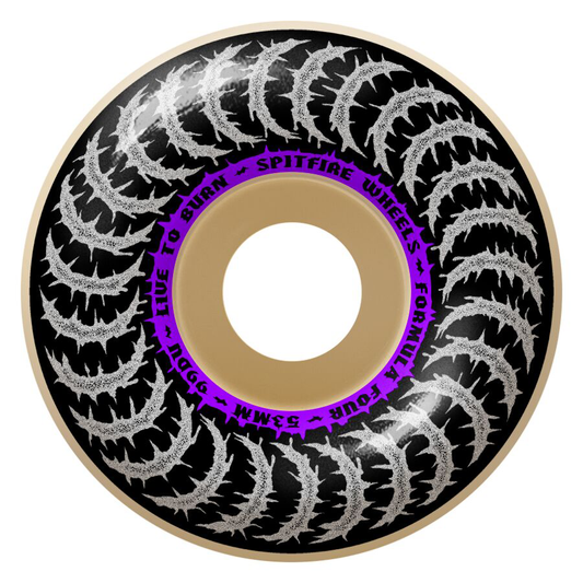 Spitfire Formula Four Deathmask II Classic 53mm 99d Set Of 4 Skateboard Wheels Natural