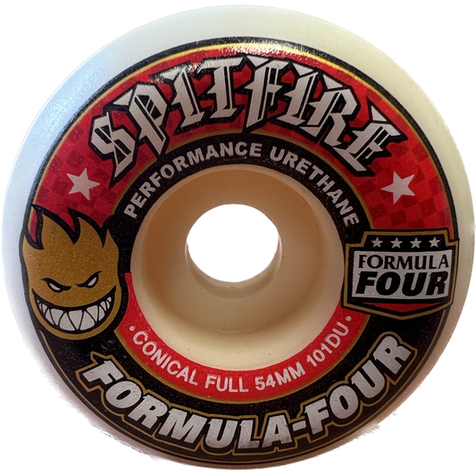 Spitfire Formula Four Conical Full 54mm 101d Set Of 4 Skateboard Wheels