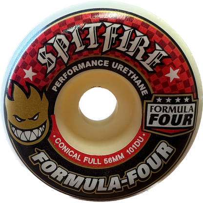 Spitfire Formula Four Conical Full 56mm 101d Set Of 4 Skateboard Wheels