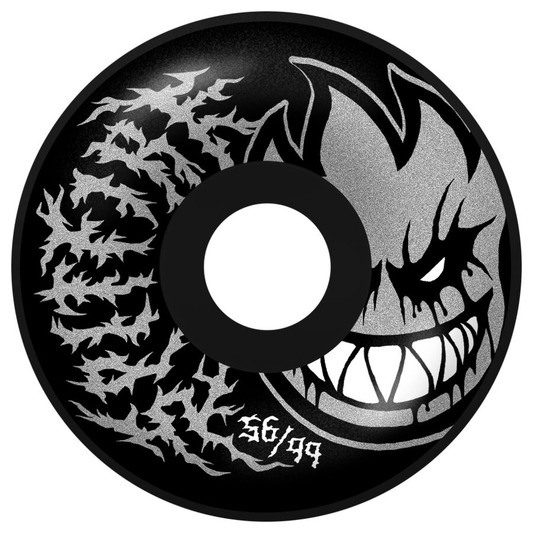 Spitfire Formula Four Deathmask II Radial Full 56mm 99d Set Of 4 Skateboard Wheels Black