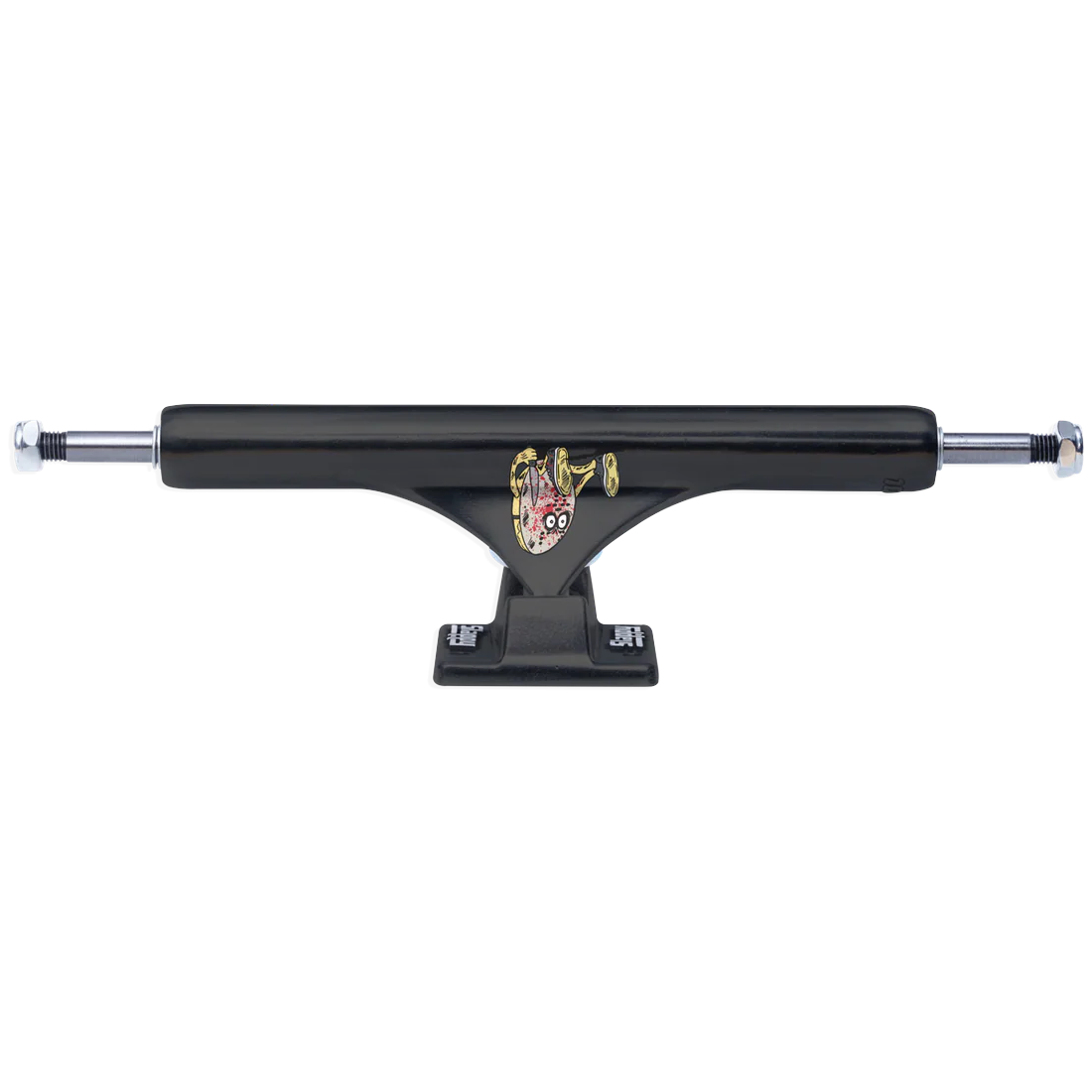 Slappy Curb Killer Inverted Kingpin ST1 8.5" Matte Black Truck Set