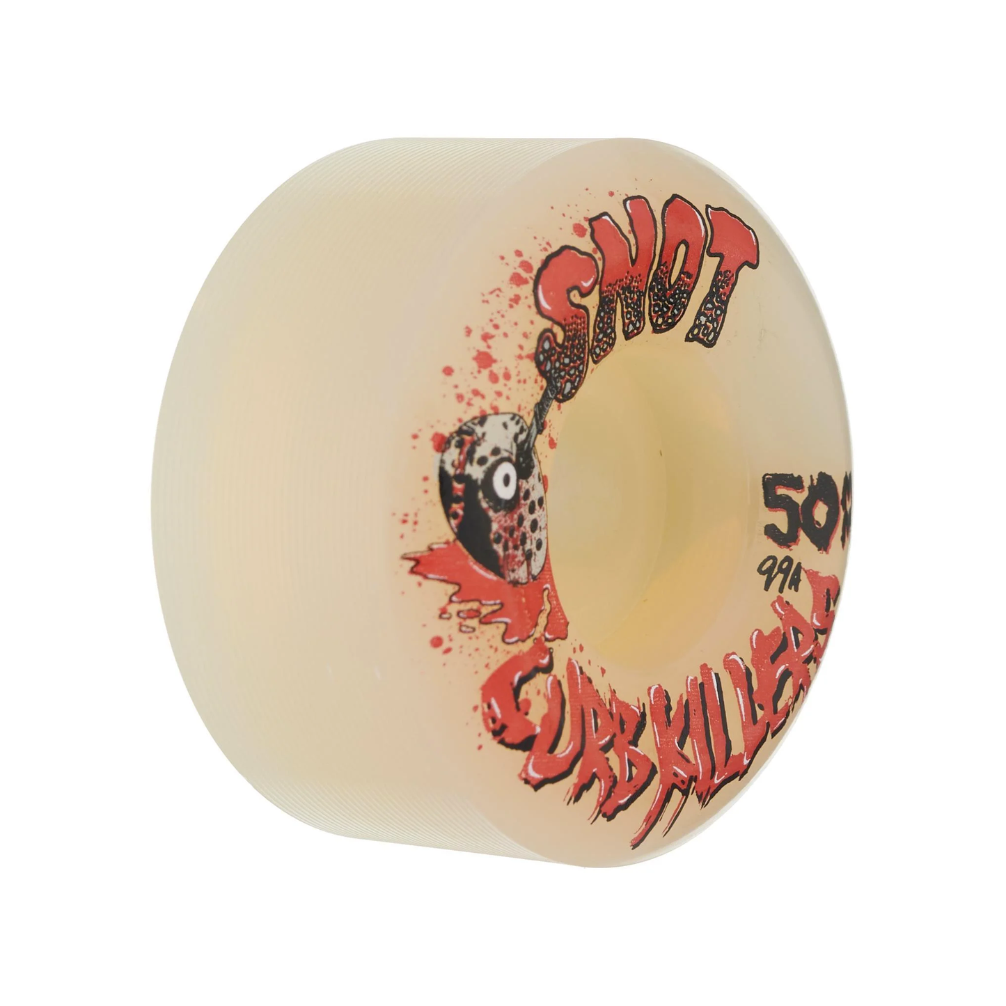 Snot Wheel Co. Curb Killers 50mm 99a Conical Shape Skateboard Wheels Natural White
