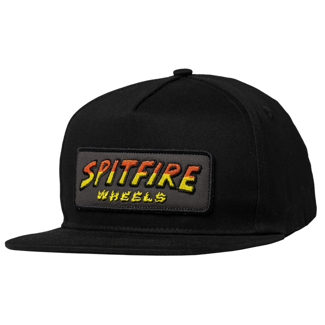 Spitfire Hell Hounds Script Patch Snapback Hat Black