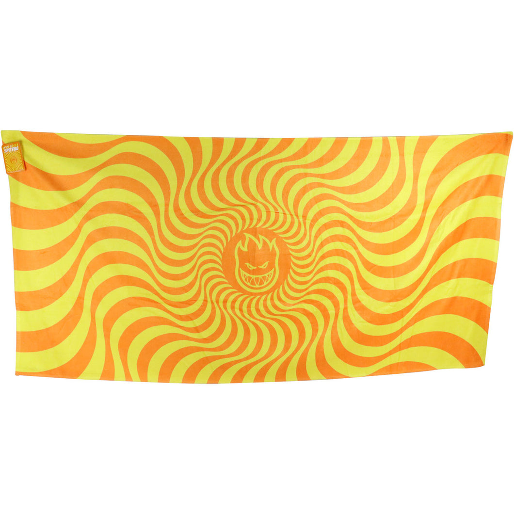 Spitfire Bighead Swirl Beach Towel Orange / Yellow