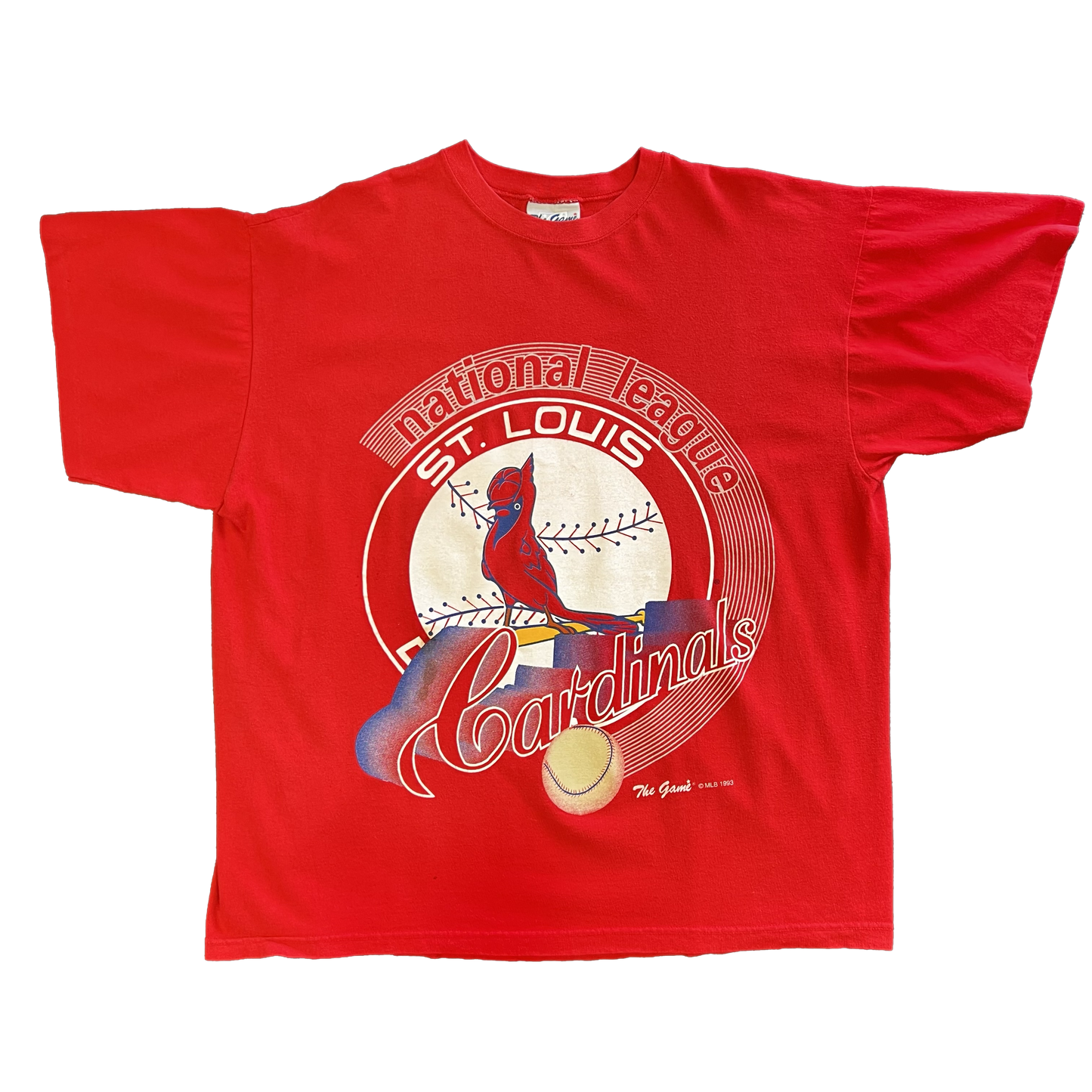 Vintage 1993 St. Louis Cardinals The Game® Tee - X-Large - Red