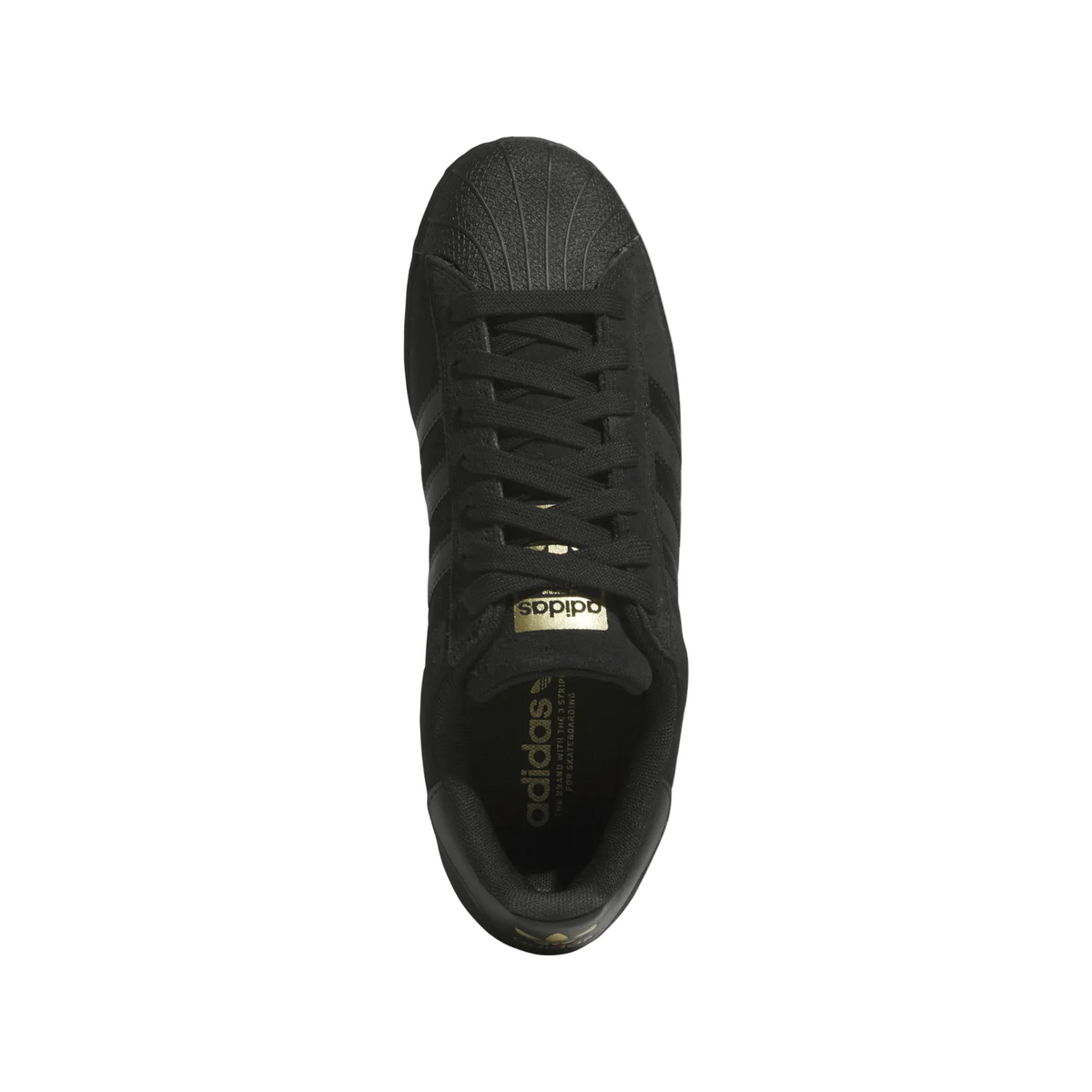 Adidas Superstar ADV Skate Shoes Core Black / Core Black / Gold Metallic