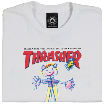 Thrasher Kid Cover T-Shirt White