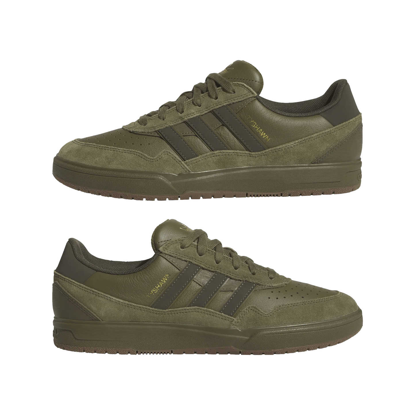 Adidas Tyshawn II Skate Shoes Olive Strata / Shaoli / Gum