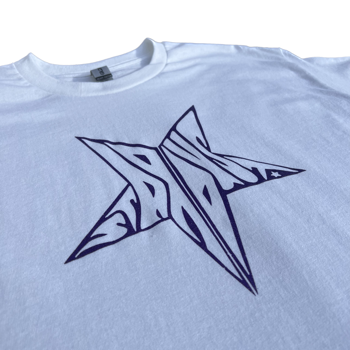 Stardust Skate Shop Purple Shimmer Star Tee 026 - Assorted Colors - 6.0 oz
