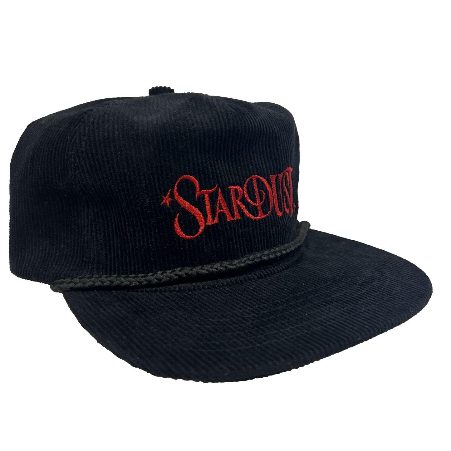 Stardust Wanderlust II Corduroy Snapback Hat 004 Black / Red