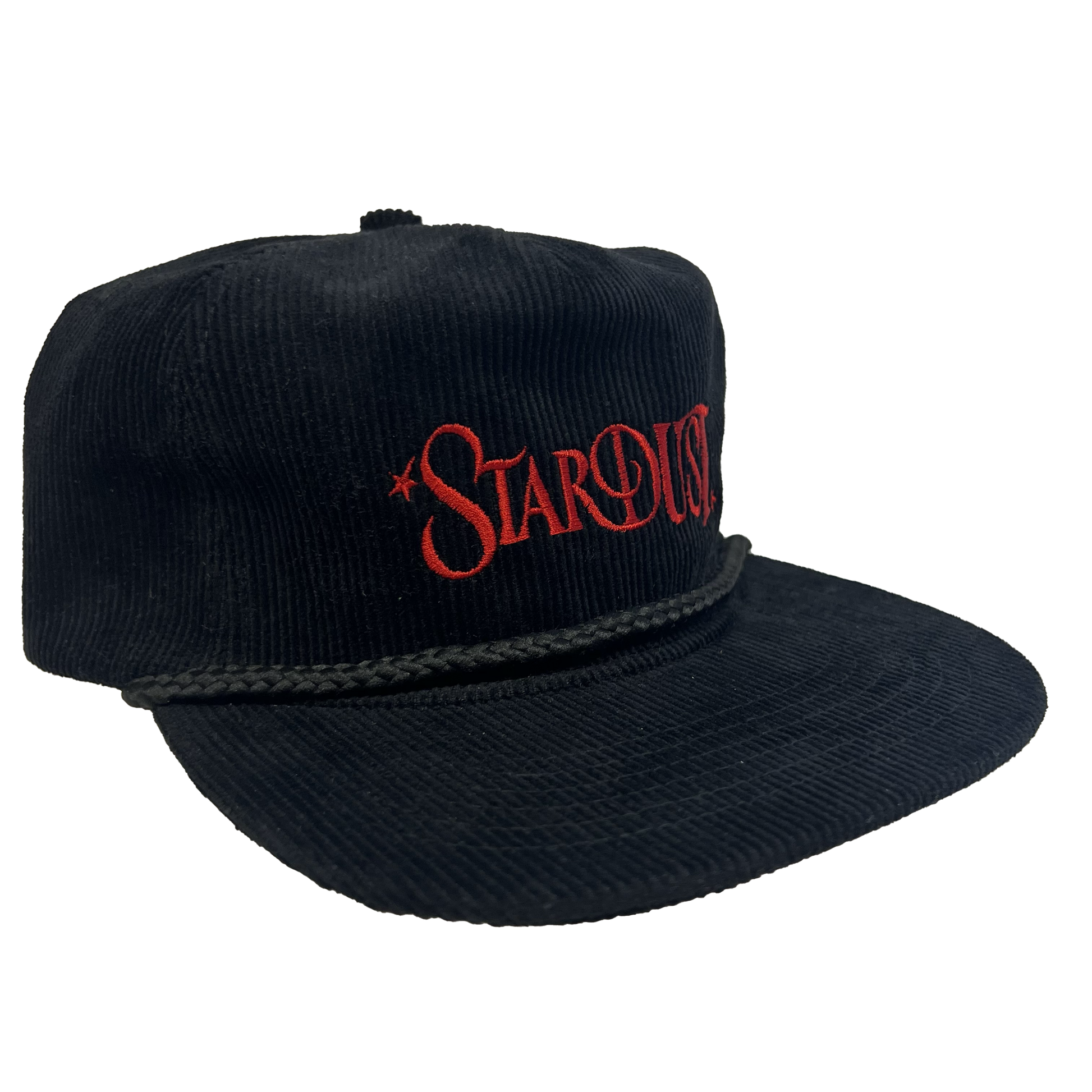 Stardust Wanderlust II Corduroy Snapback Hat 004 Black / Red