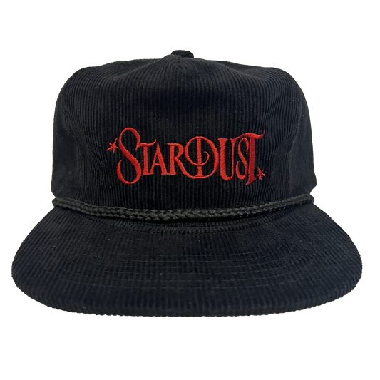Stardust Wanderlust II Corduroy Snapback Hat 004 Black / Red
