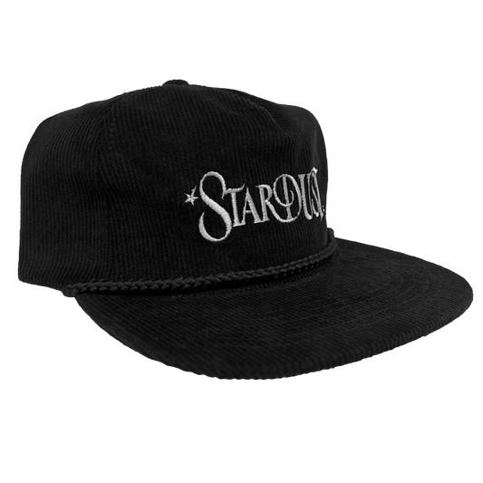 Stardust Wanderlust II Corduroy Snapback Hat 004 Black / White