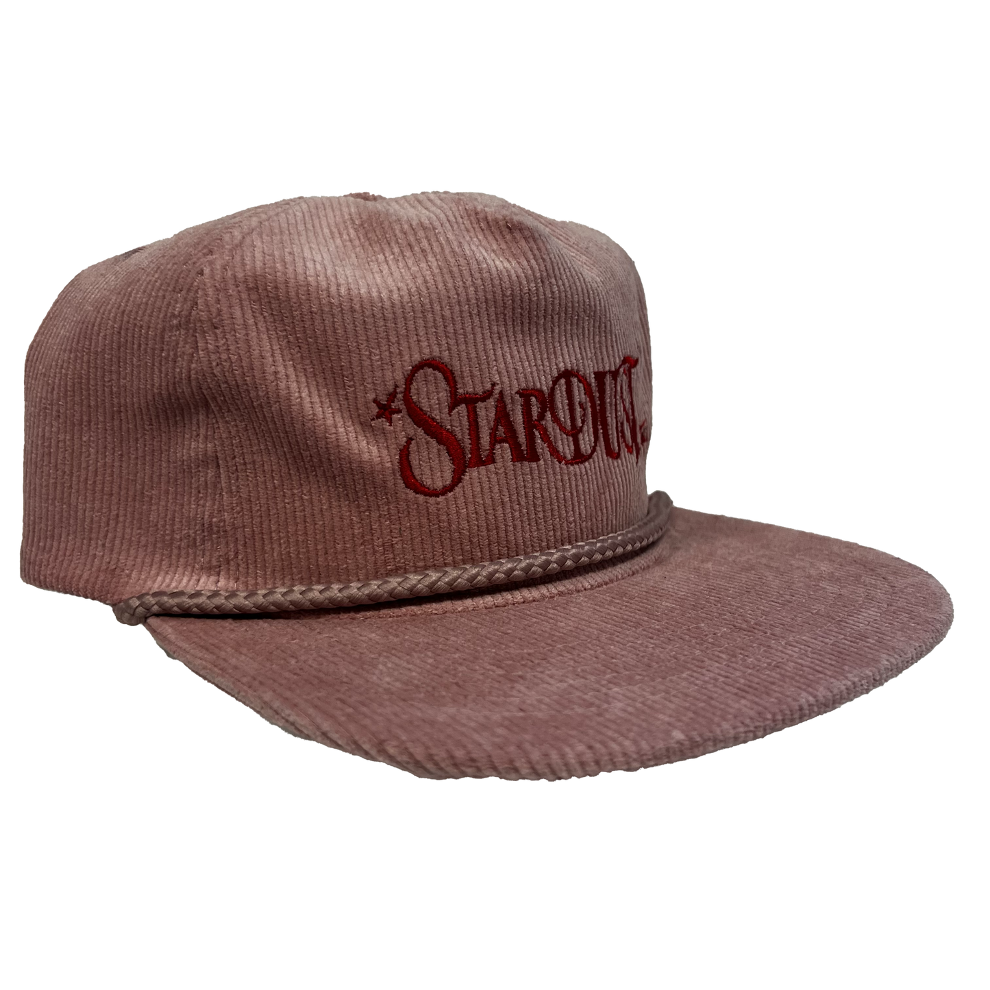 Stardust Wanderlust II Corduroy Snapback Hat 004 Soft Pink / Red