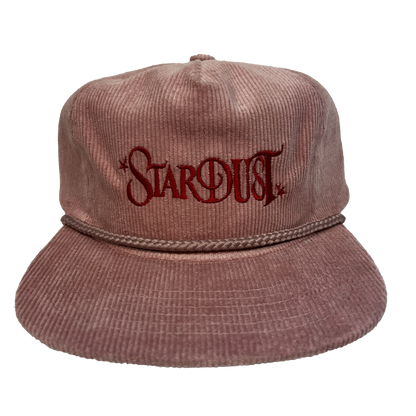 Stardust Wanderlust II Corduroy Snapback Hat 004 Soft Pink / Red