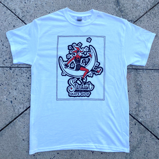 Stardust Skate Shop Moon Jest Tee 005 White