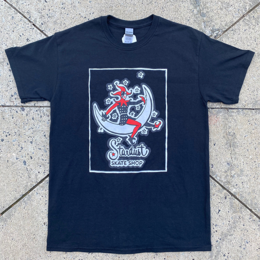 Stardust Skate Shop Moon Jest Tee 005 Black