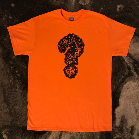 Stardust Skate Shop Uncertainty Tee 002 Orange / Black