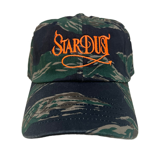 Stardust Devil's Wanderlust Dad Hat 001 Tiger Camo / Safety Orange