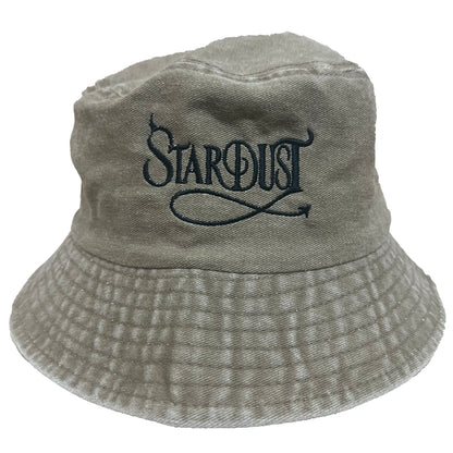 Stardust Devil's Wanderlust Bucket Hat 001 Stone Washed Khaki / Black