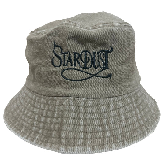 Stardust Devil's Wanderlust Bucket Hat 001 Stone Washed Khaki / Black