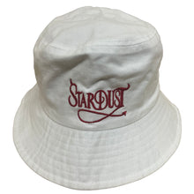 Load image into Gallery viewer, Stardust Devil&#39;s Wanderlust Bucket Hat 001 Stone Washed White / Red
