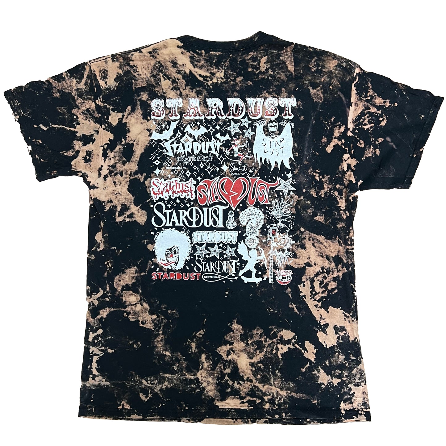 Stardust Anniversary 001 Tee Bleached Black / Red