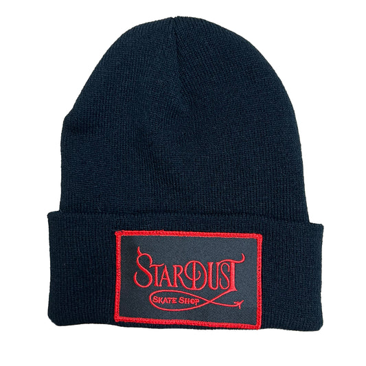 Stardust Devil's Wanderlust Patch Beanie 002 Black / Black / Red
