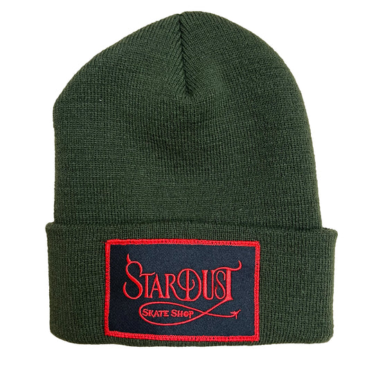 Stardust Devil's Wanderlust Patch Beanie 002 Olive / Black / Red