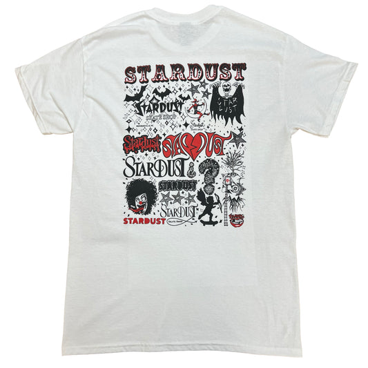 Stardust Anniversary 001 Tee White / Red
