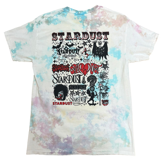 Stardust Anniversary 001 Tee Bleached Tie Dye / Red