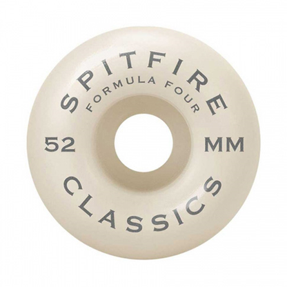 Spitfire Formula Four Classic 52MM 99D Set Of 4 Skateboard Wheels