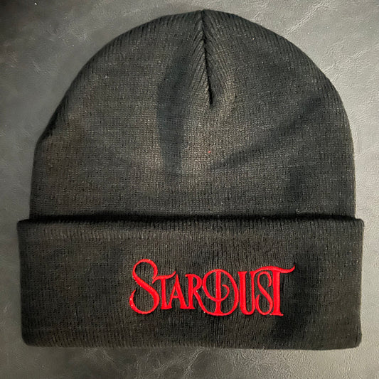 Stardust Wanderlust Cuffed Beanie 001 Black / Red