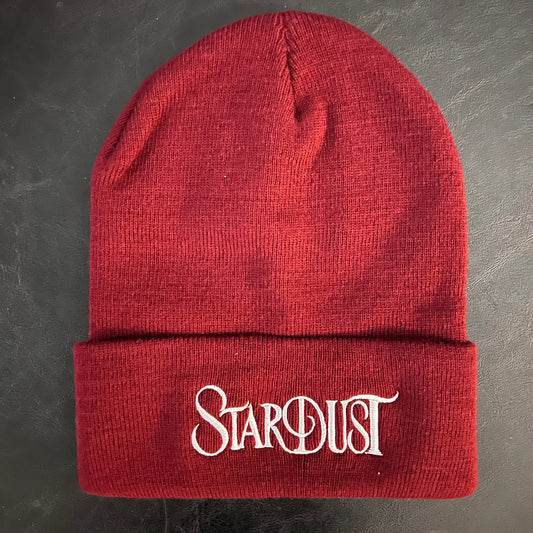 Stardust Wanderlust Cuffed Beanie 001 Burgundy / Silver