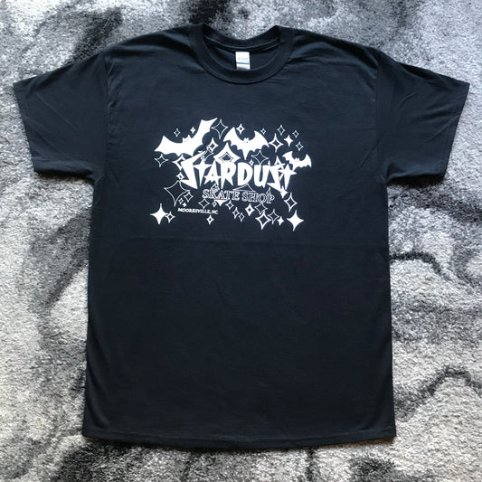 Stardust Skate Shop Casino Bats Tee 003 Black / White
