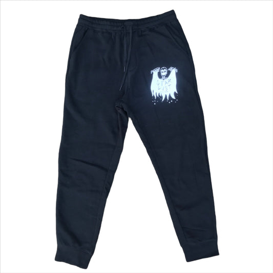 Stardust Skeleton Fleece Sweatpants 001 By Fred Smith Black / White