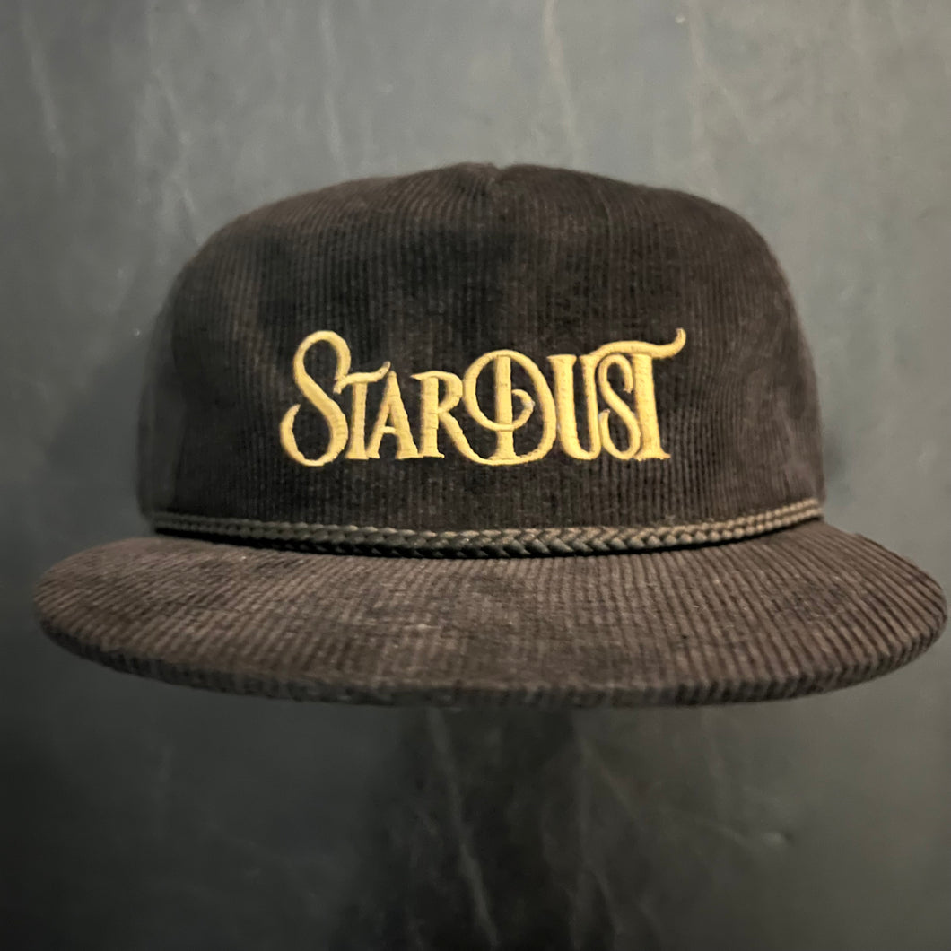 Stardust Wanderlust Corduroy Snapback Hat 001 Black / Gold