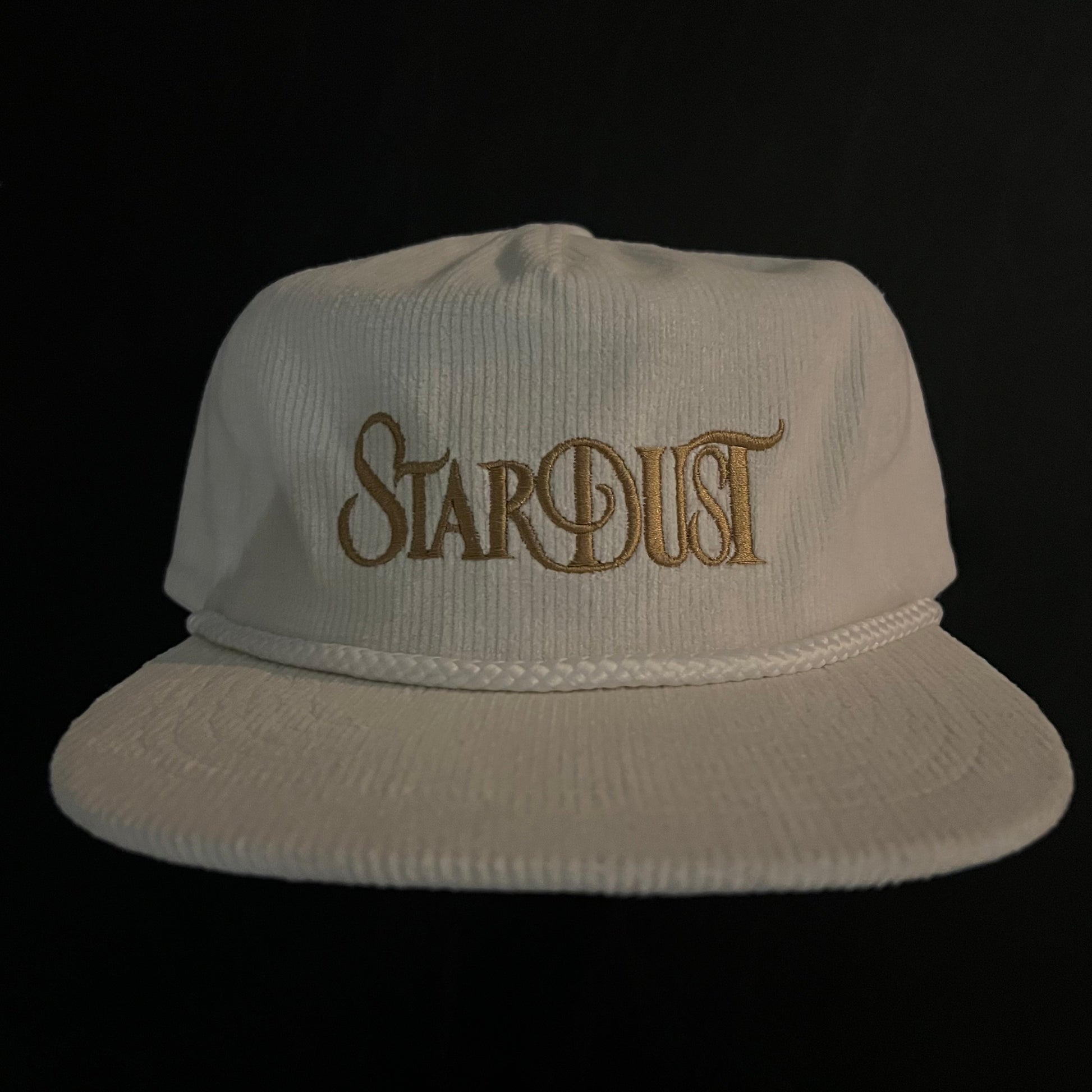 Stardust Wanderlust Corduroy Snapback Hat 001 White / Gold