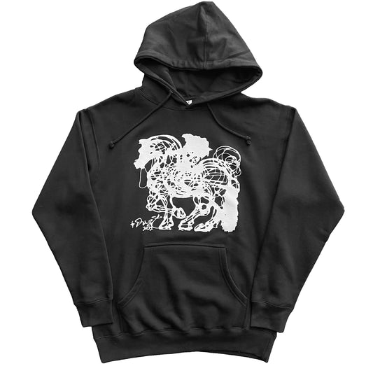 Stardust Skate Shop Dalinean Horse Hoody 013 Black / White